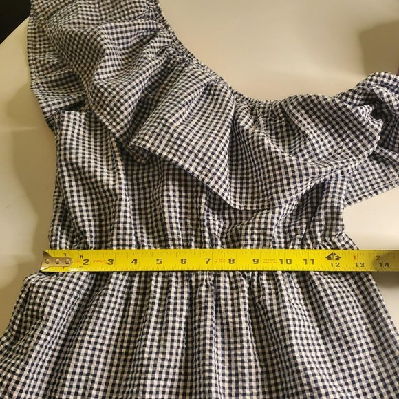 Mink Pink Gingham 'Wanderer' One Shoulder Dress - Small - Picture 8 of 12